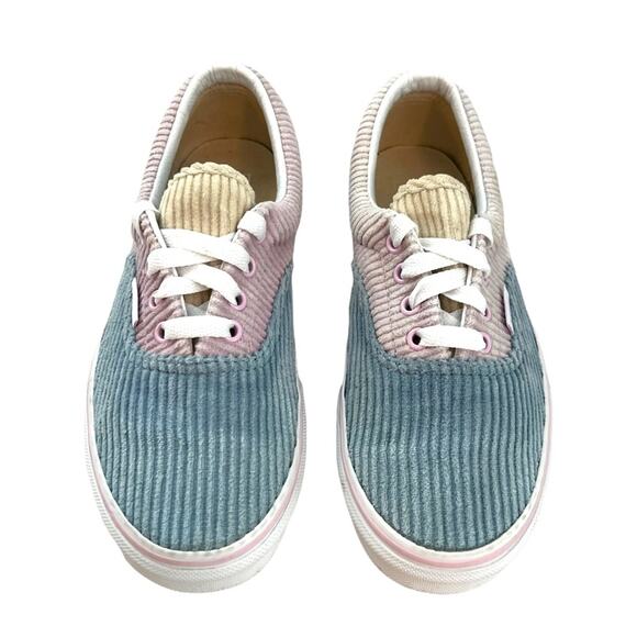 Vans Sneaker Girls Corduroy Era Pastel Color Block Skate Shoes Size US Kids 4 - Picture 11 of 11